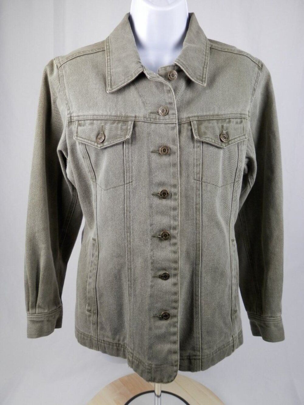 Telluride Green Denim Jacket Womens Small